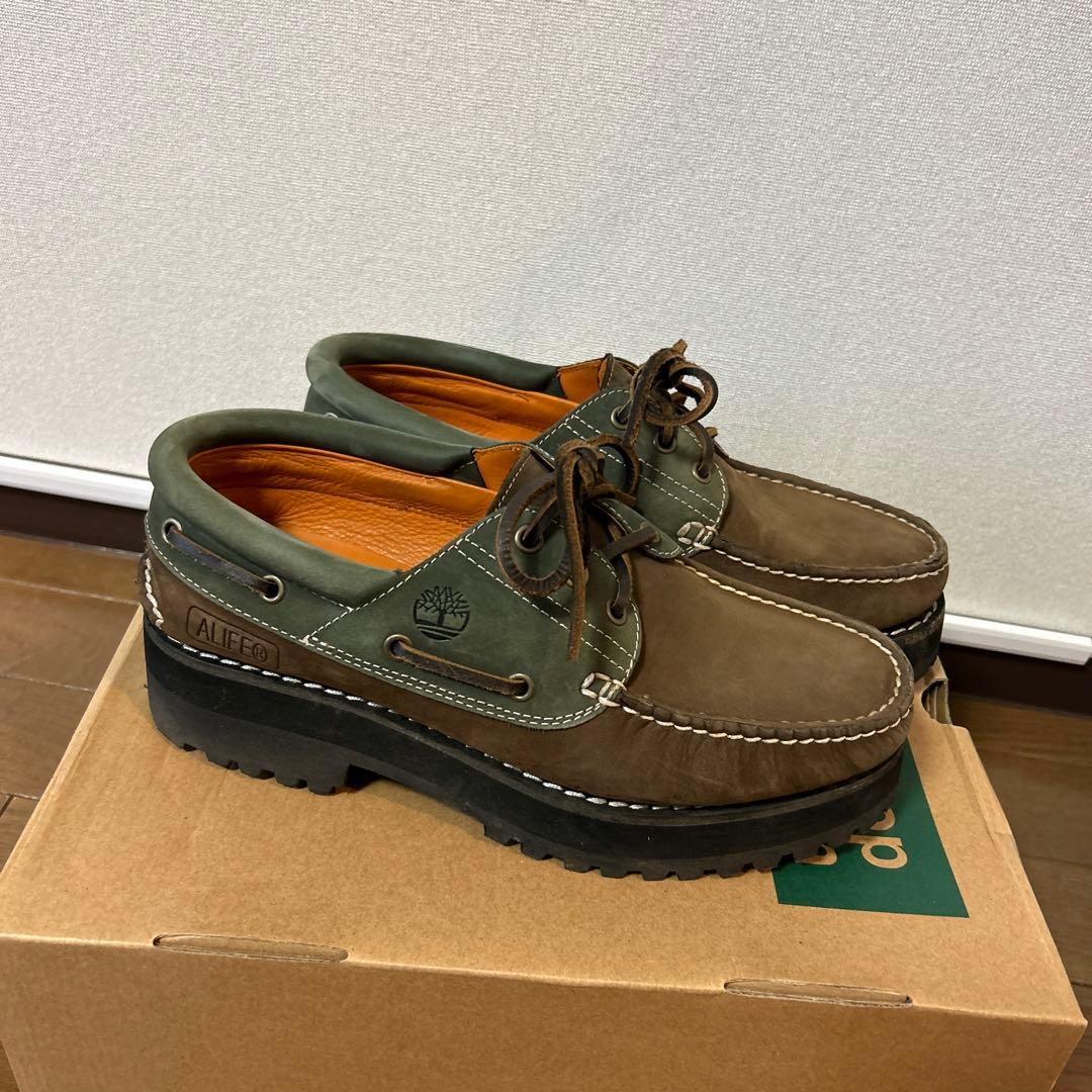 Timberland デッキシューズ ブラウン/グリーン