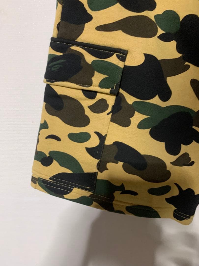 1st camo イエローハーフパンツ