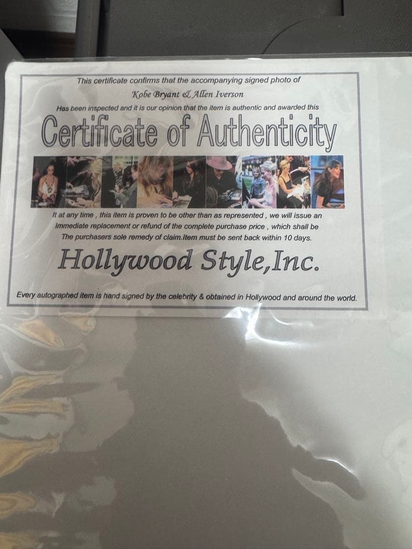 も*か様 サイン入りコービー・ブライアントとアイバーソンの写真