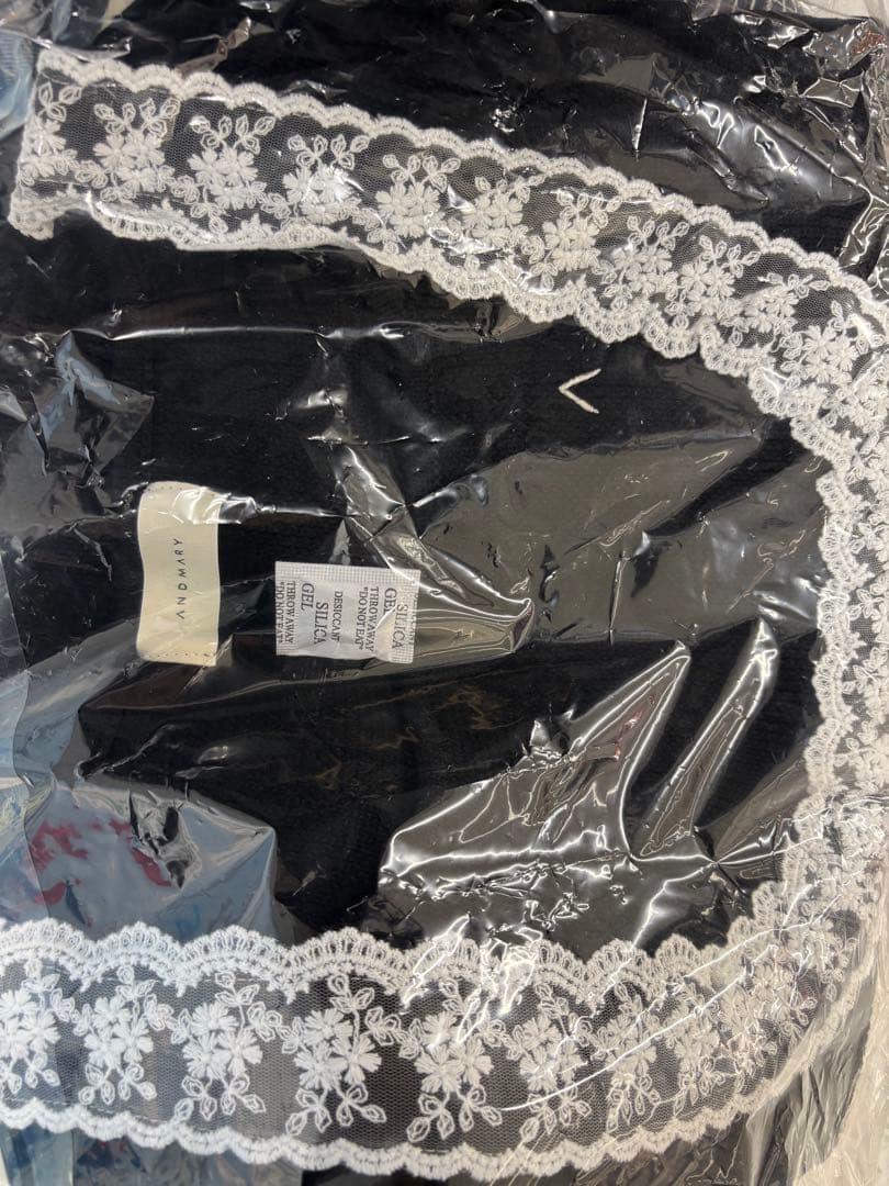 ワンピース andmary Dada lace set dress black