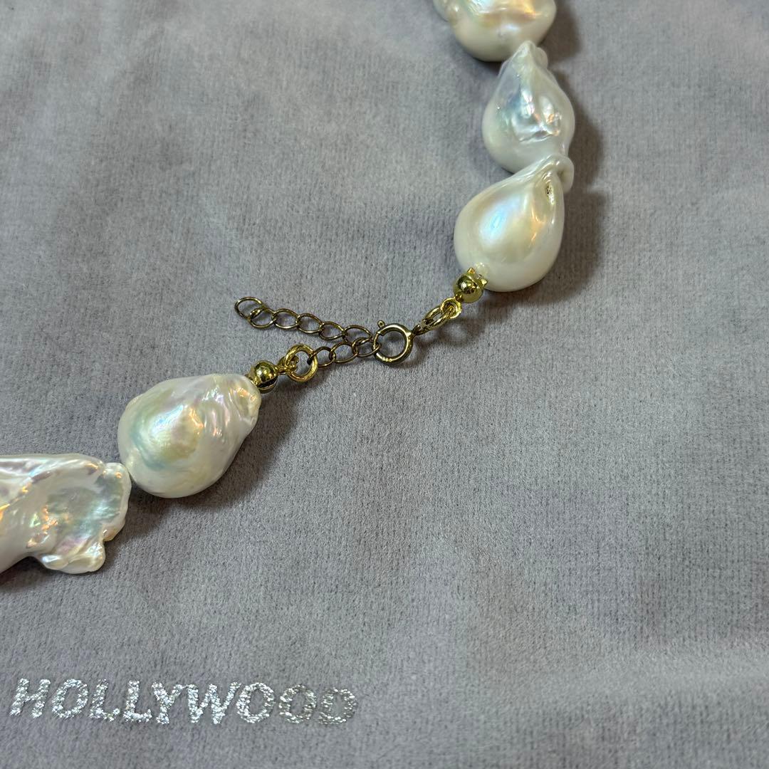 STELLAR HOLLYWOOD ビッグブロックパールネックレス