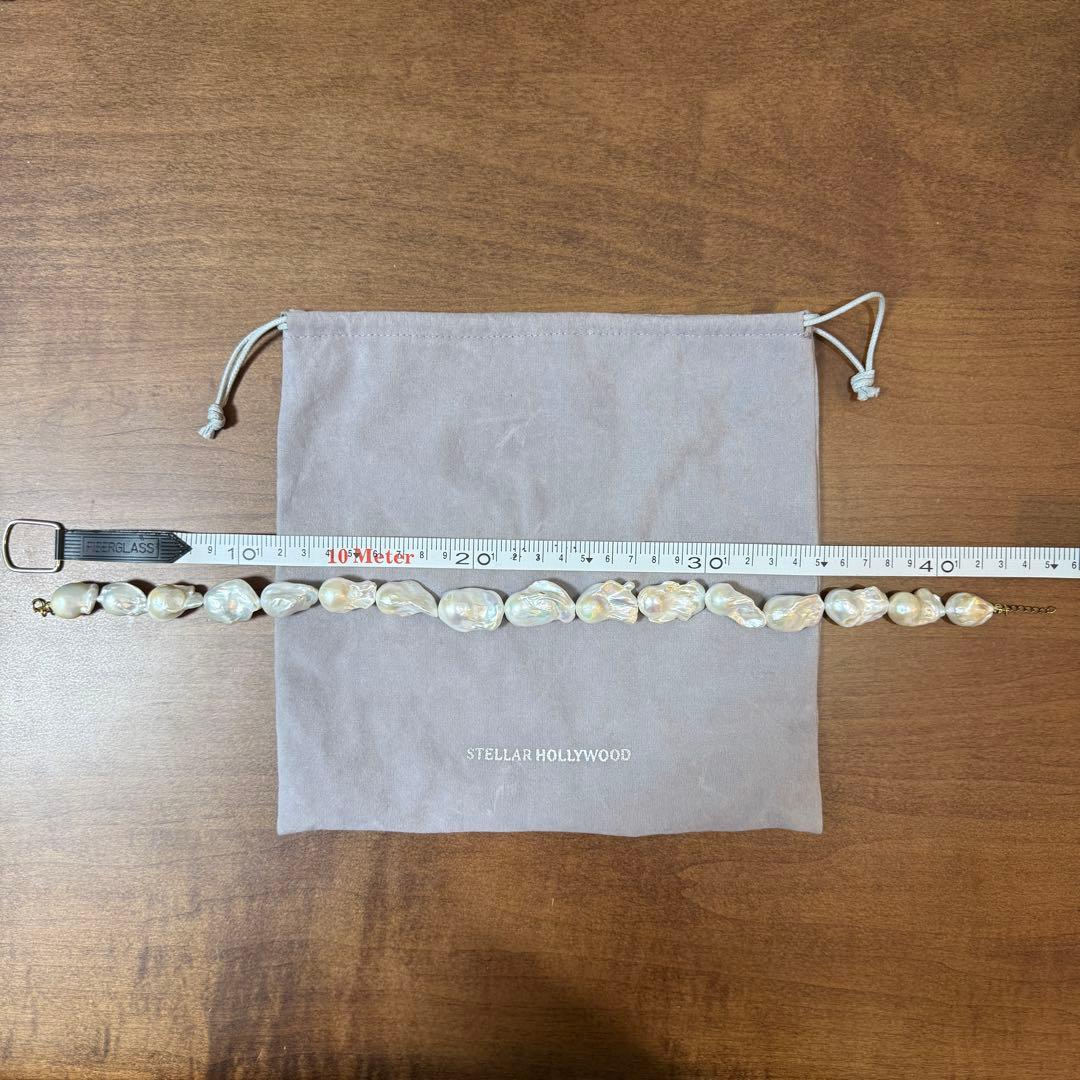 STELLAR HOLLYWOOD ビッグブロックパールネックレス