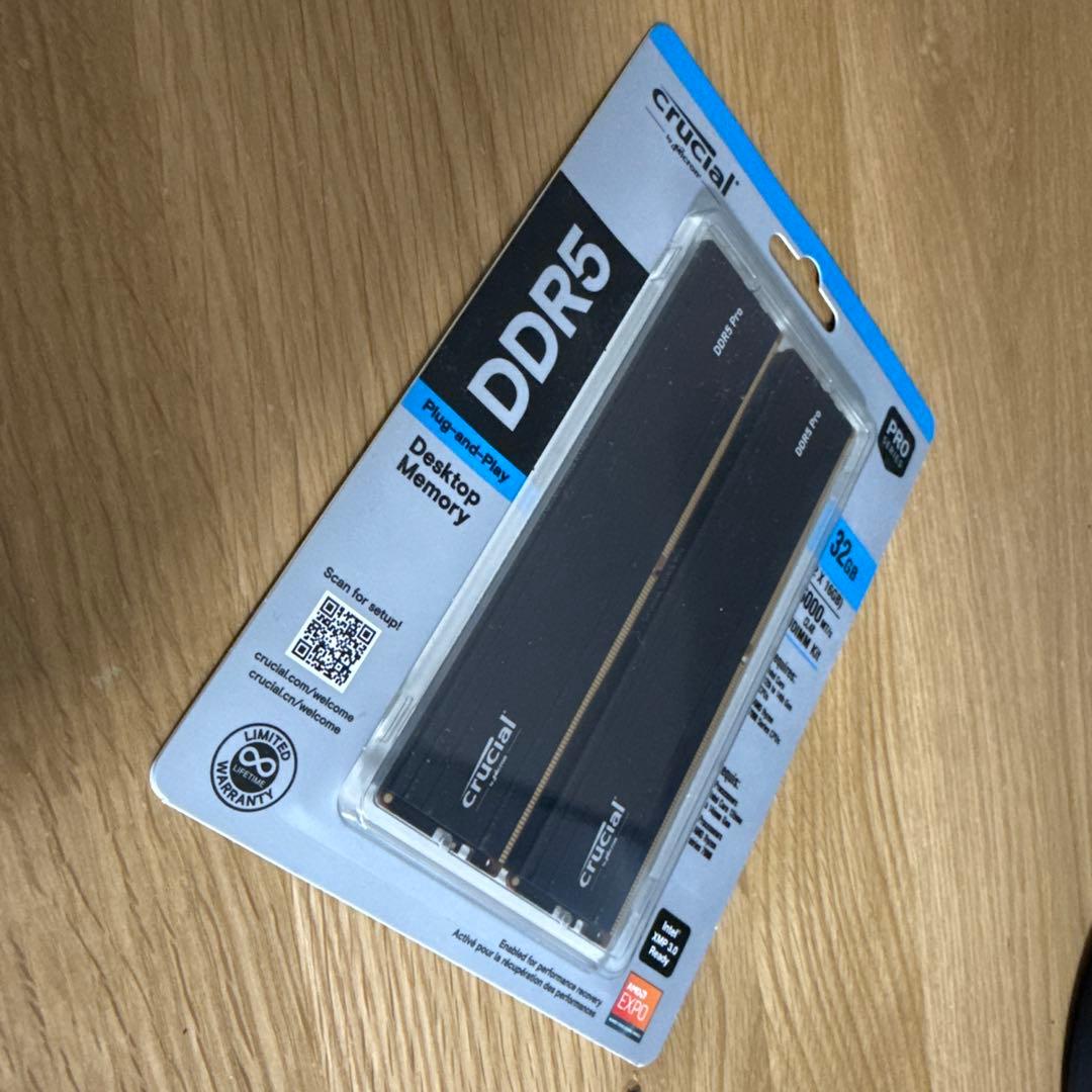 （新品・未使用）CP2K16G60C48U5 (DDR5 16GB 2枚組)