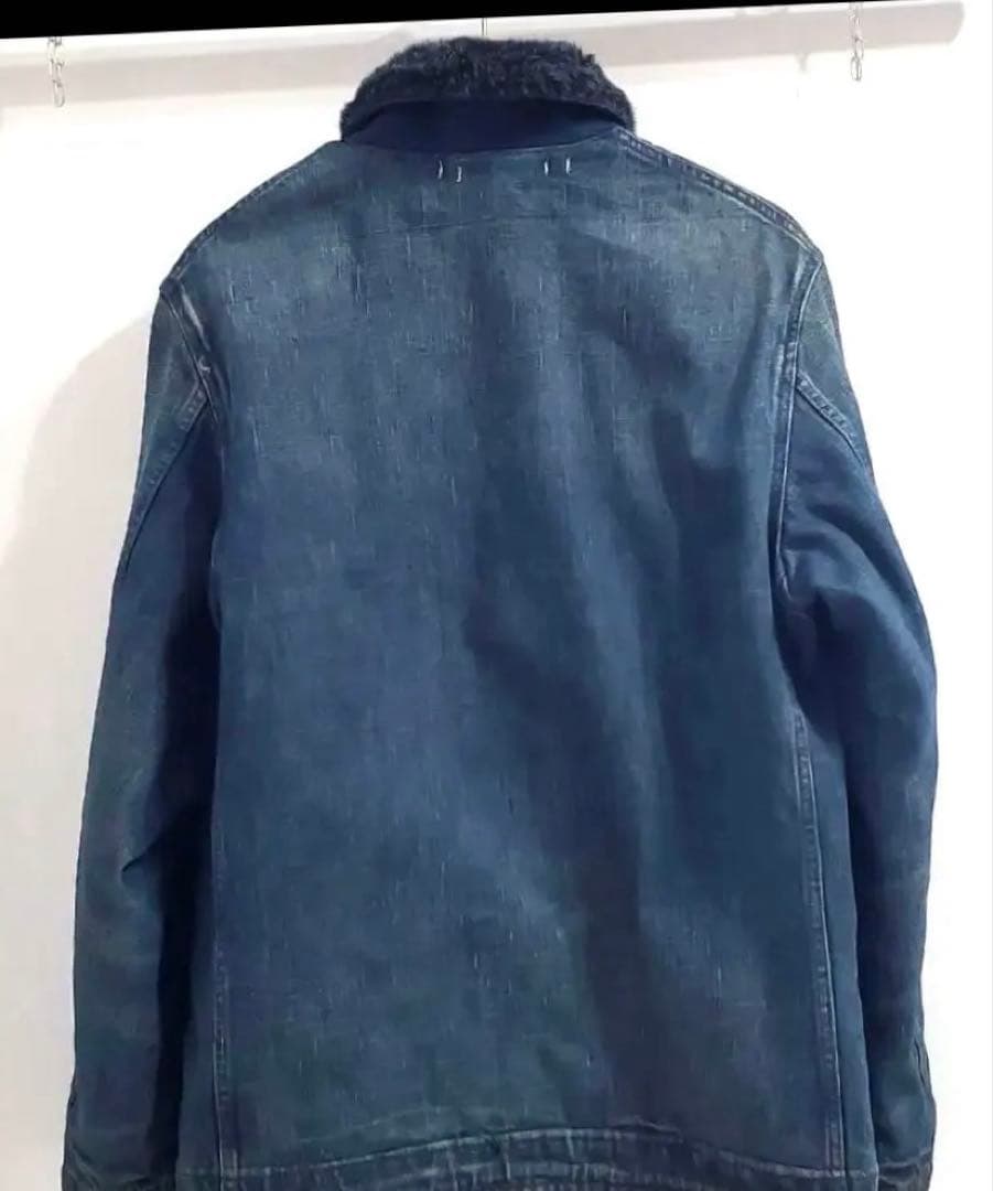 BlueBlue デニムデッキジャケット 海軍　ヴィンテージ加工