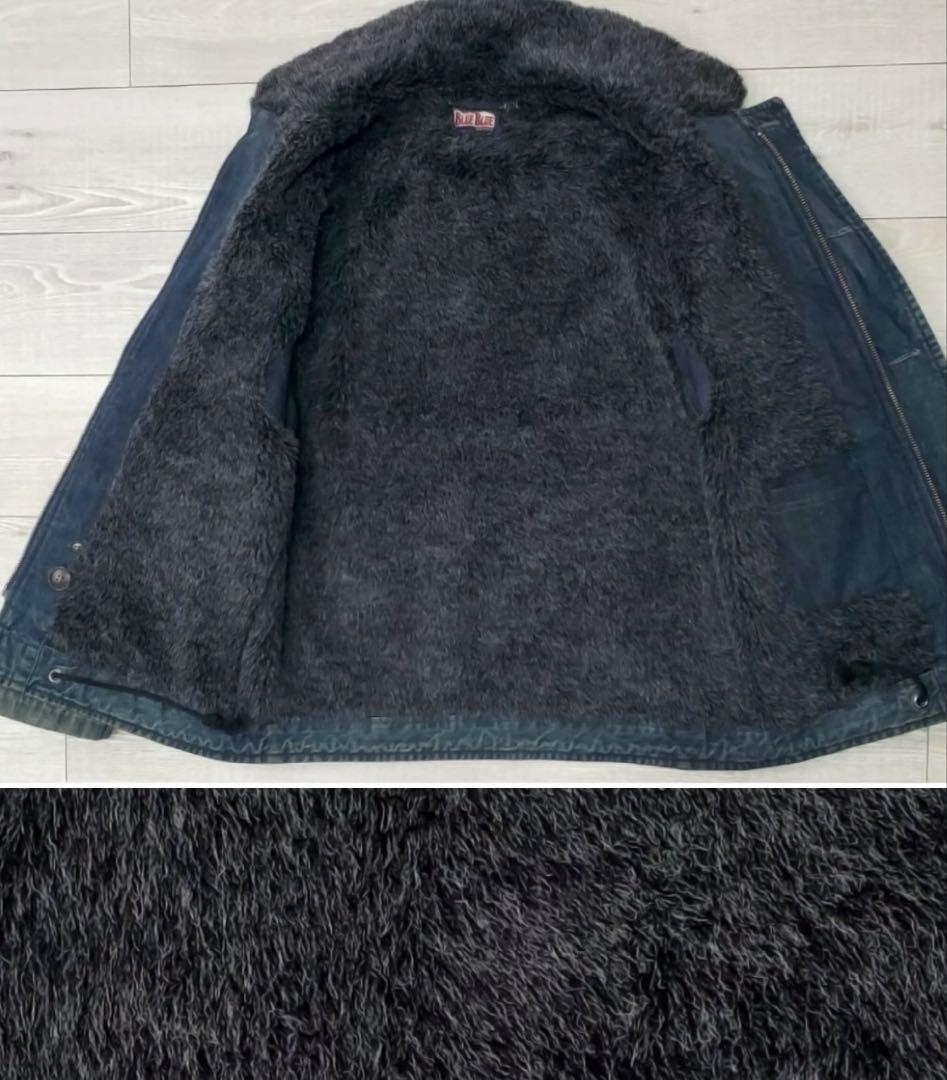 BlueBlue デニムデッキジャケット 海軍　ヴィンテージ加工