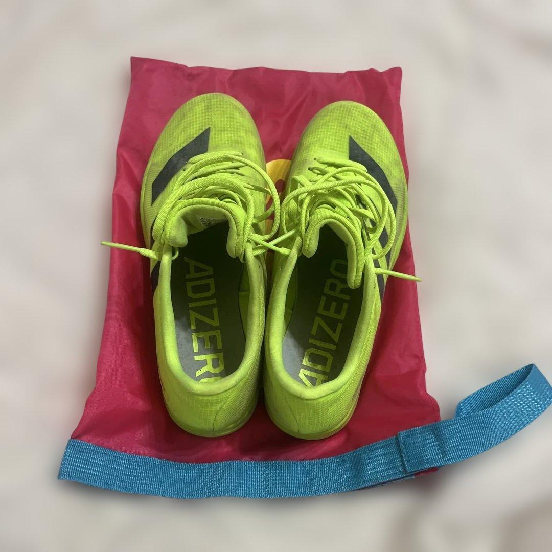 adizero ロングジャンプ　イエロー 27.5 ステップシューズ袋付！