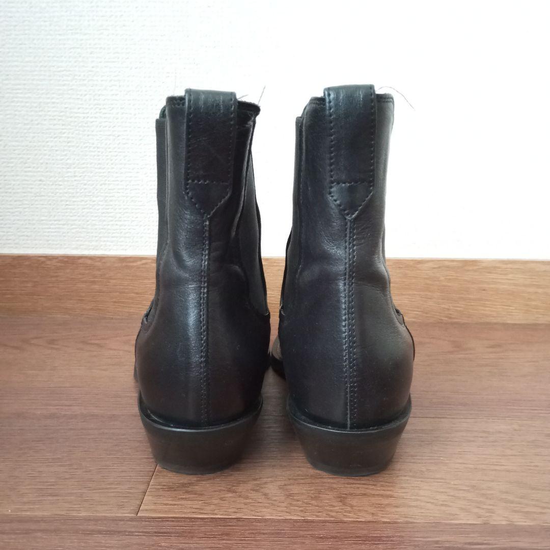 トッズ TOD’S サイドゴアブーツ 黒 37 23.5㎝ 本革 ショートブーツ