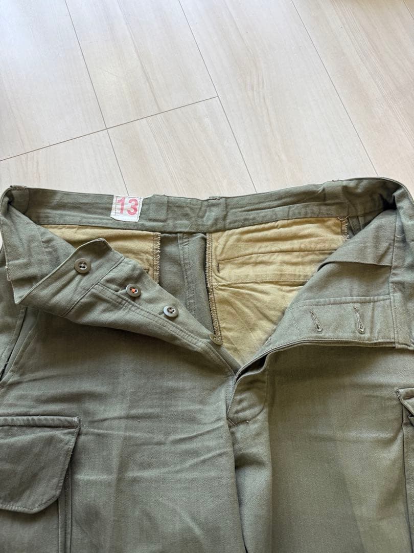 レ*ド様 フランス軍　後期型　M47 カーゴパンツ　ヘリンボーン　13サイズ　美