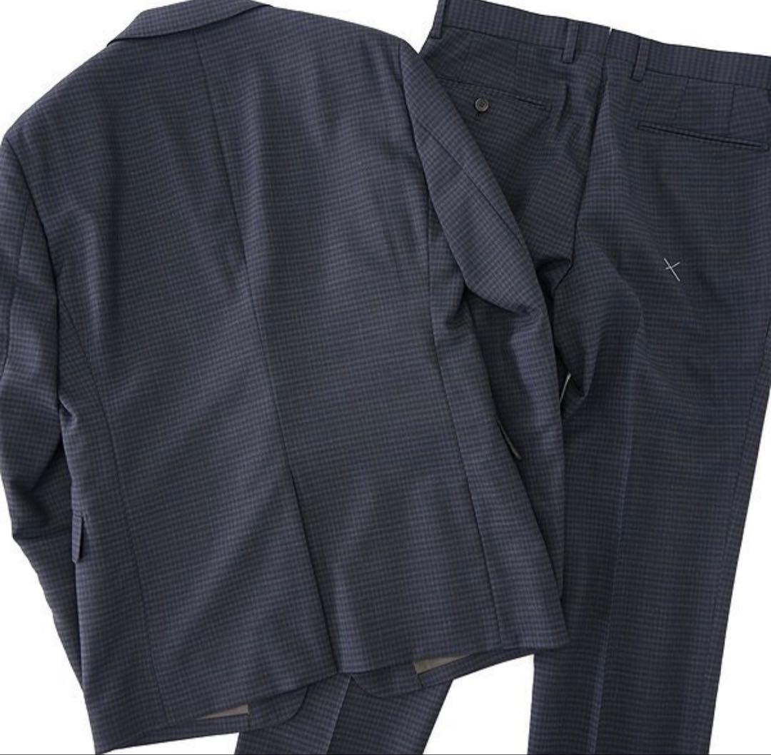 【ビギナー☆ズラック】パーソンズフォーメン 2パンツスーツ YA7 紺 茶