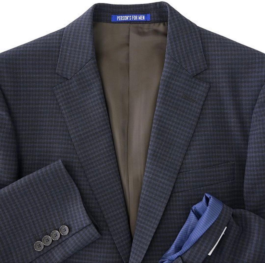 【ビギナー☆ズラック】パーソンズフォーメン 2パンツスーツ YA7 紺 茶