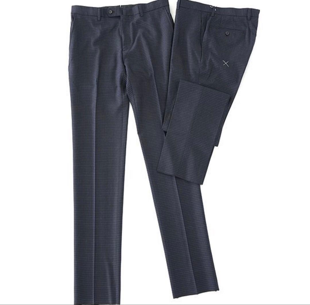 【ビギナー☆ズラック】パーソンズフォーメン 2パンツスーツ YA7 紺 茶