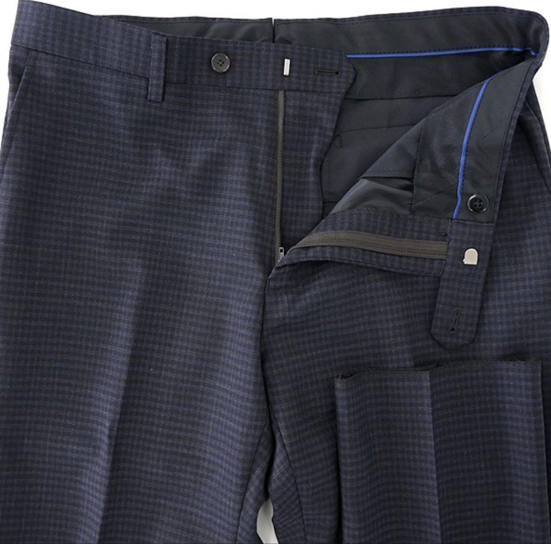 【ビギナー☆ズラック】パーソンズフォーメン 2パンツスーツ YA7 紺 茶