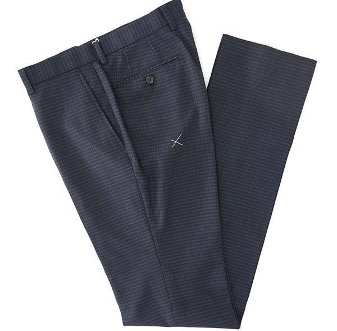 【ビギナー☆ズラック】パーソンズフォーメン 2パンツスーツ YA7 紺 茶