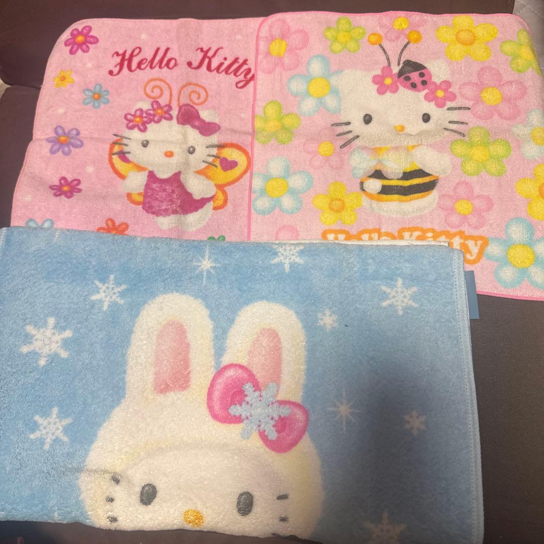 サンリオ　ハローキティ　タオル　ハンカチ　三角巾　フロシキ　まとめ売り