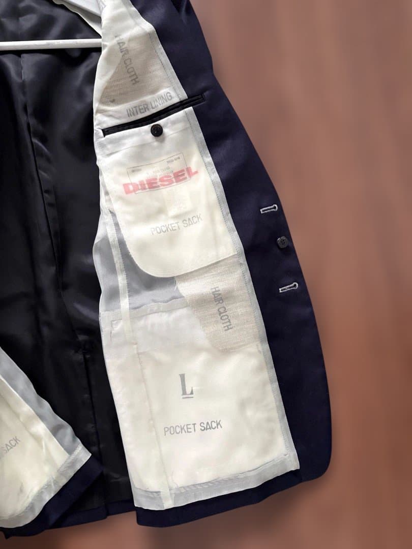 <檄レア美品>DIESEL/N.HOOLYWOODコラボジャケット ネイビー40