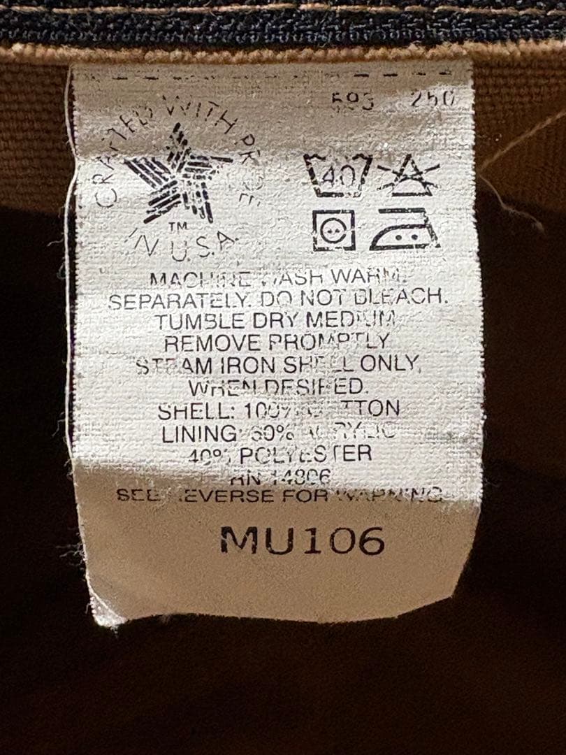 カーハート Carhartt 90s USA製 ブラウンダッグ ボストンバッグ