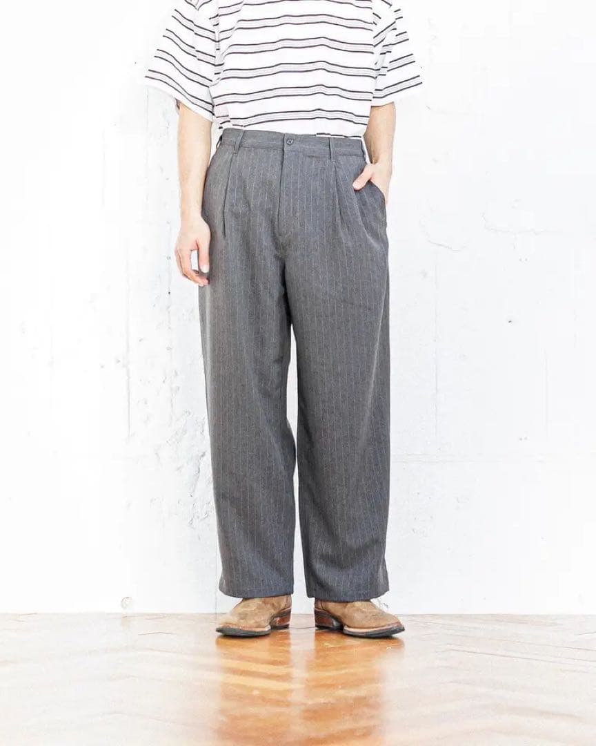 FreshService グレーDRYTROPICALWIDETROUSER