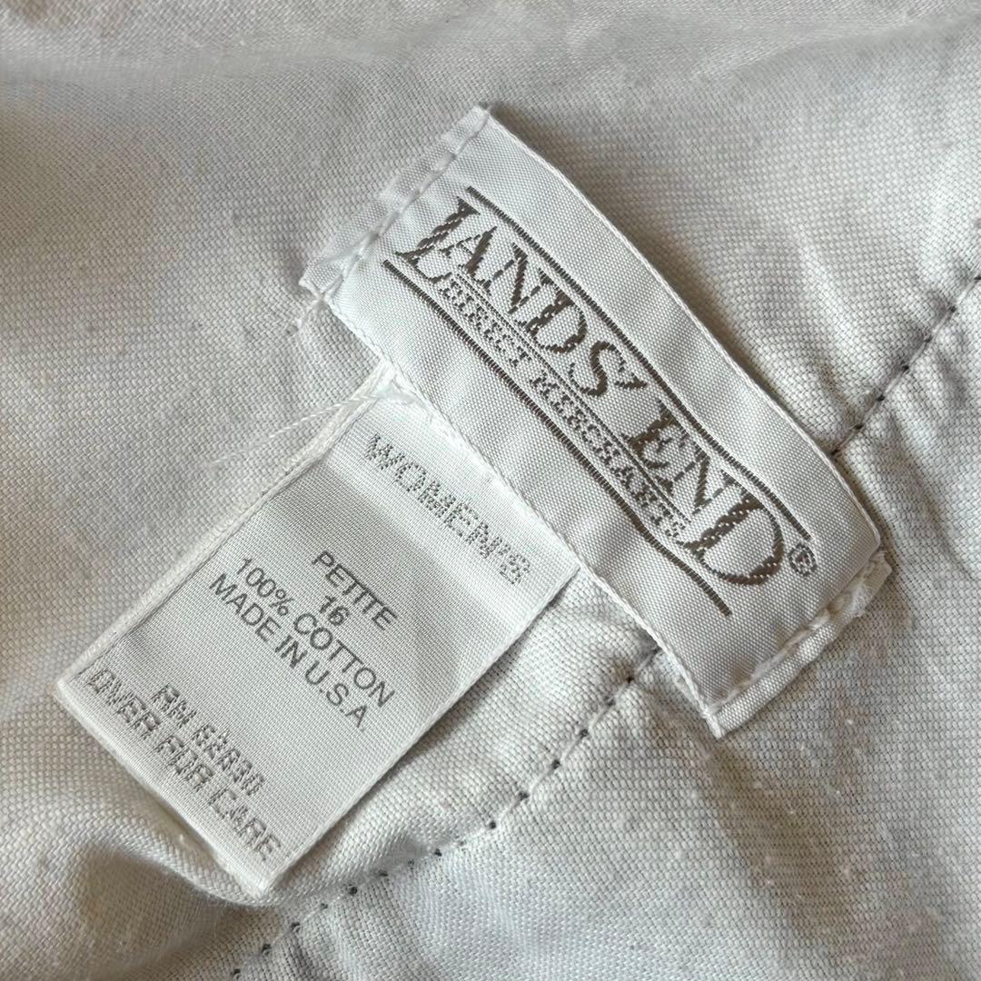 【USA製】90s LANDS'END 太畝コーデュロイパンツ 黒 W33L28