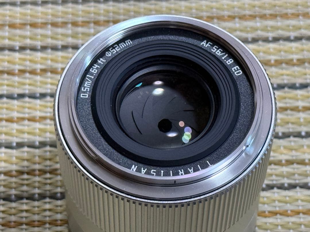 TTArtisan 56mm f/1.8 単焦点レンズ　ニコンZ　シルバー