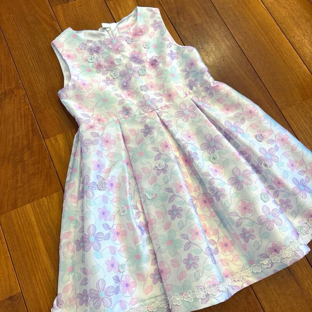 mezzo piano メゾピアノ花柄ドレスとジャケットセット 120cm