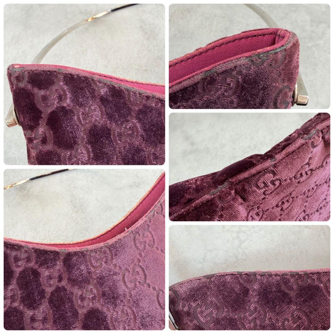 バッグ Vintage Gucci Purple Velvet Bag