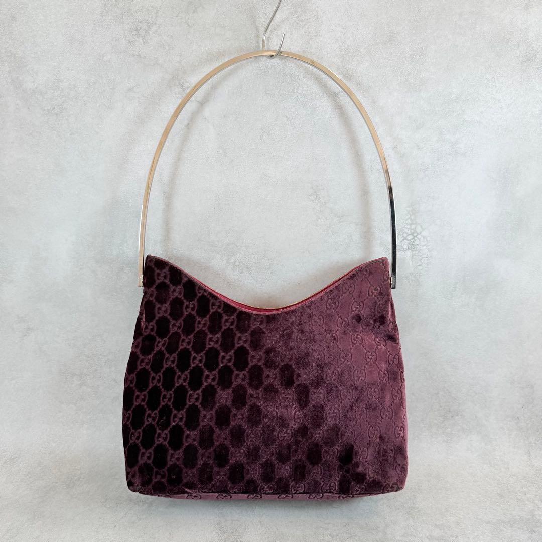 バッグ Vintage Gucci Purple Velvet Bag