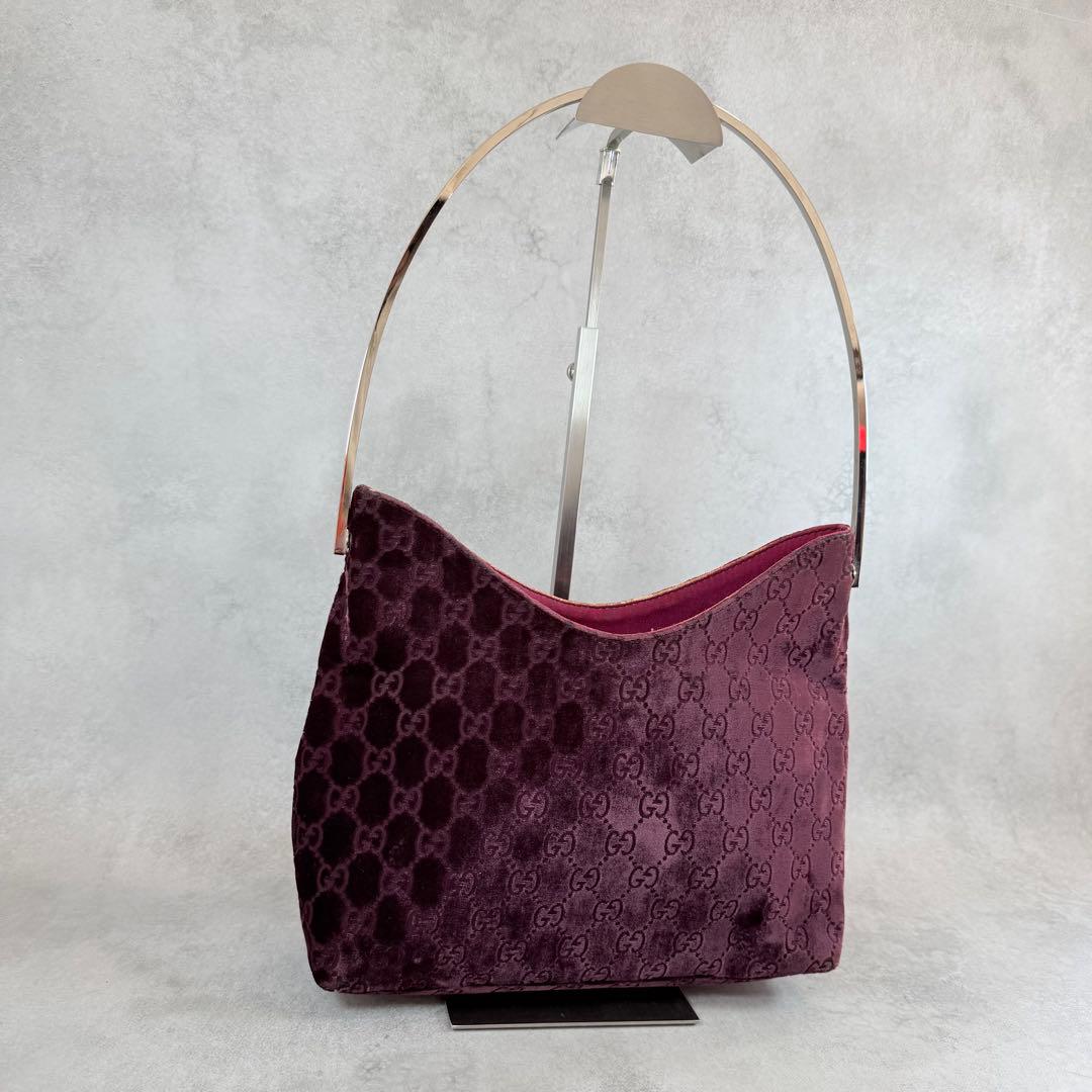 バッグ Vintage Gucci Purple Velvet Bag