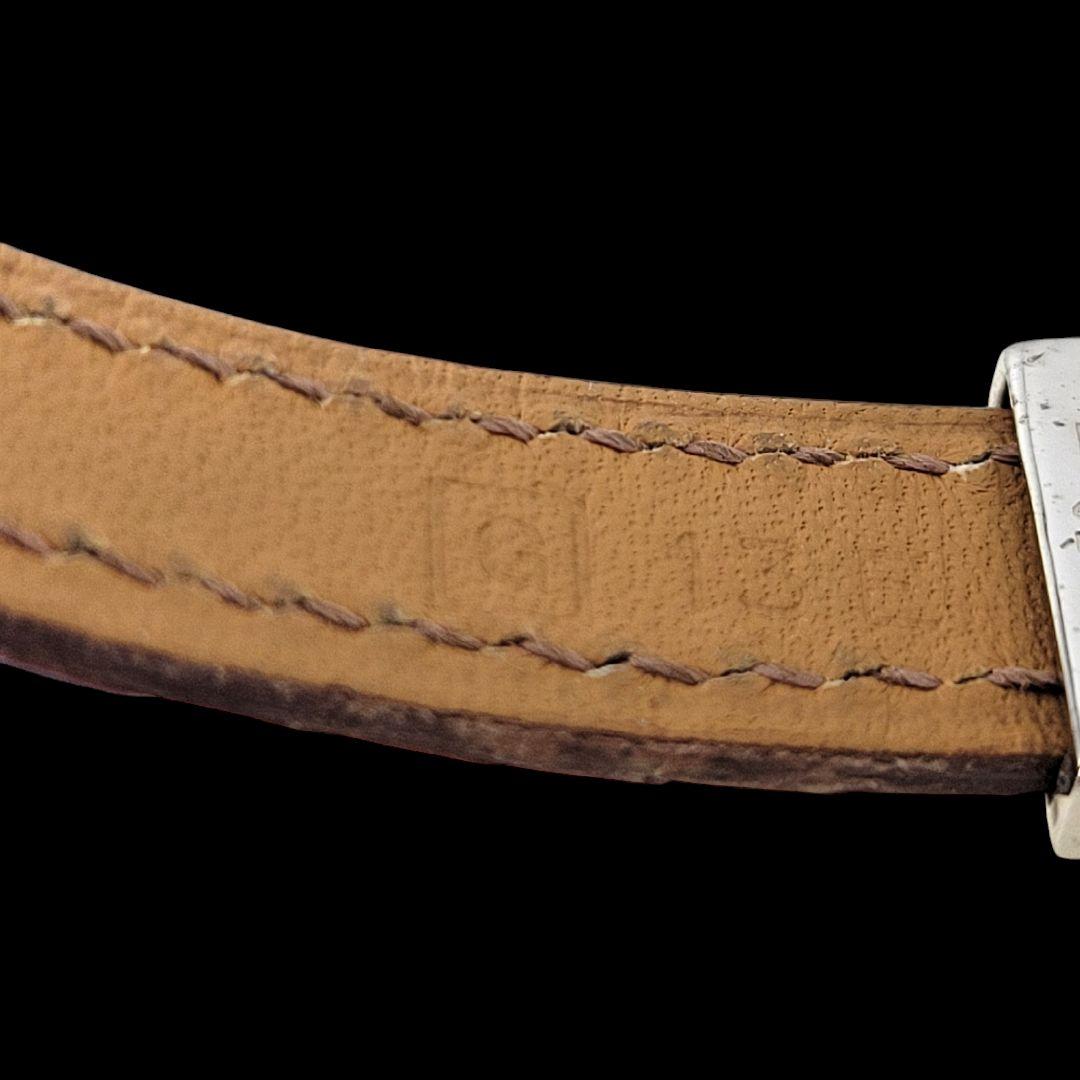 そら様HERMES バングル ブレスレット レザー プスプス レッド シルバー