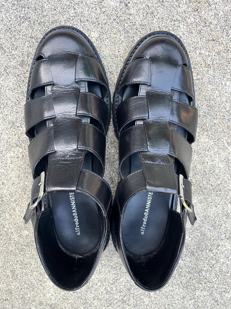 【使用回数2回のみ】alfredoBANNISTER 本革 グルカサンダル