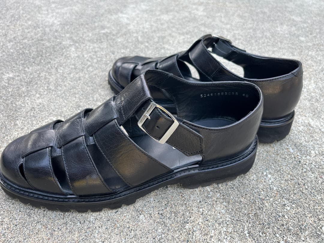 【使用回数2回のみ】alfredoBANNISTER 本革 グルカサンダル