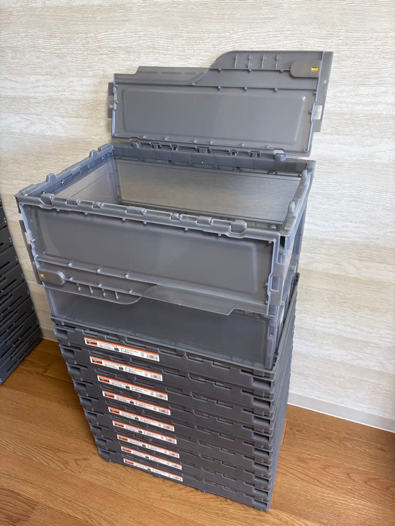 トラスコ 折りたたみコンテナ×10個