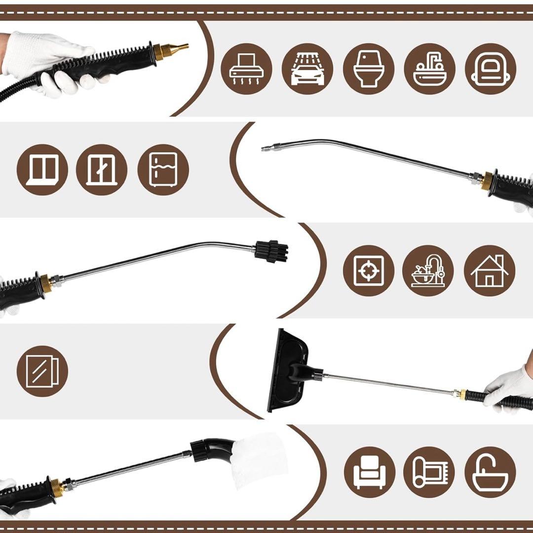 JIAWANSHUN スチームクリーナー110V 2500W 最高120℃