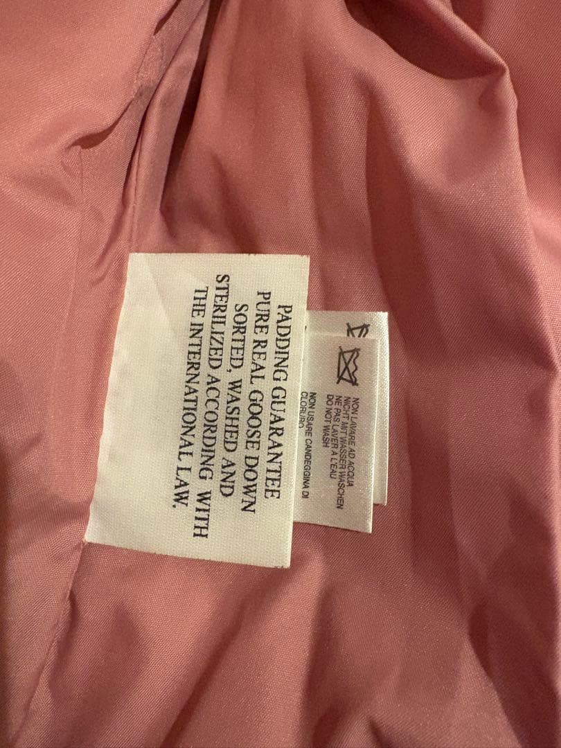 Anna Molinari ファー付きダウン　ピンク　ブルマリン定価30万