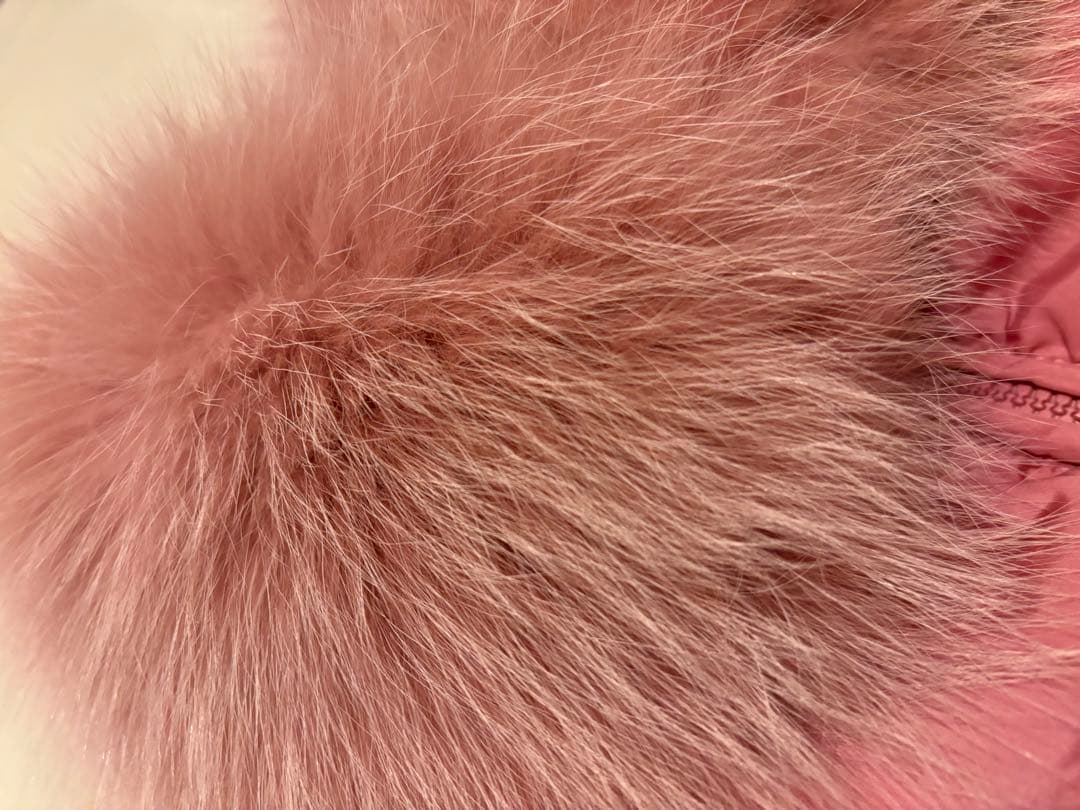 Anna Molinari ファー付きダウン　ピンク　ブルマリン定価30万