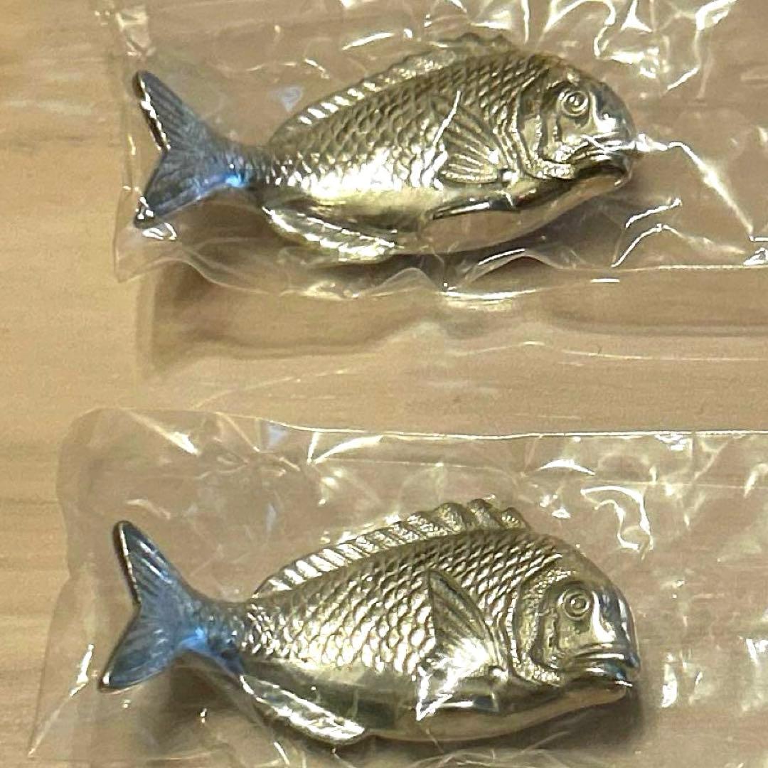 純銀製　箸置き2個セット　鯛
