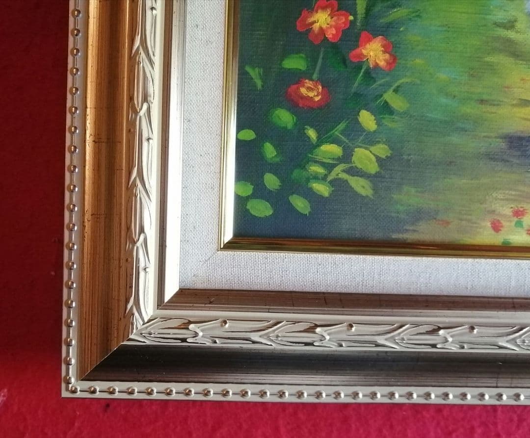 週末限定　絵画　アクリル絵　額縁　猫 キャンバス