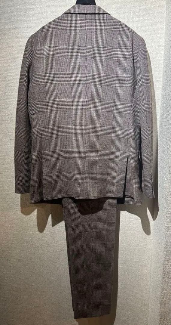k*u様 スーツセレクト AB5 チェック柄 ウール ダブル スーツ