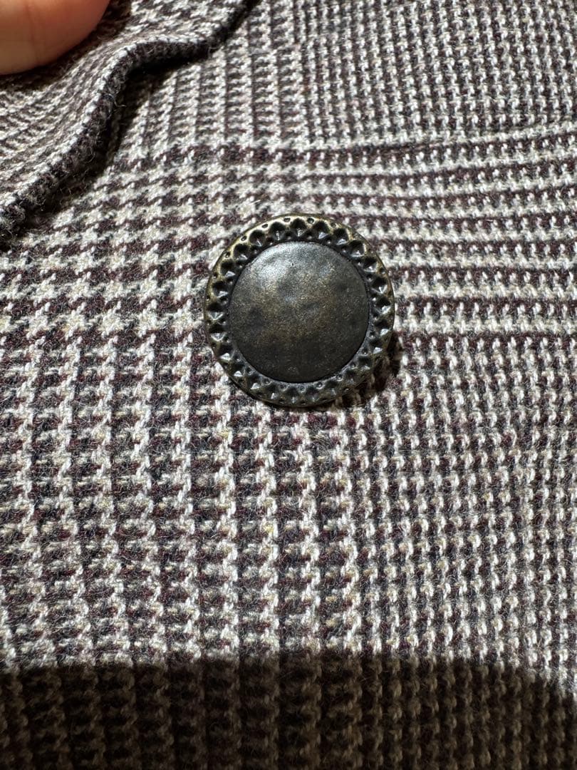 k*u様 スーツセレクト AB5 チェック柄 ウール ダブル スーツ