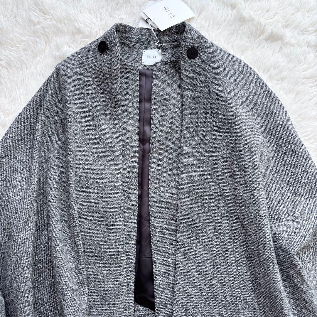 ELIN エリン Tweed inverness coat インバネス コート