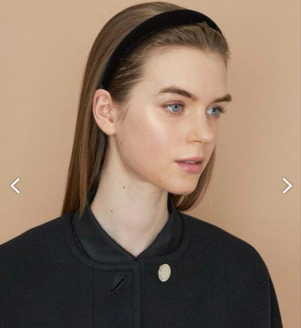 ALEXANDRE DE PARIS ベロアカチューシャ　ブラック 新品未使用