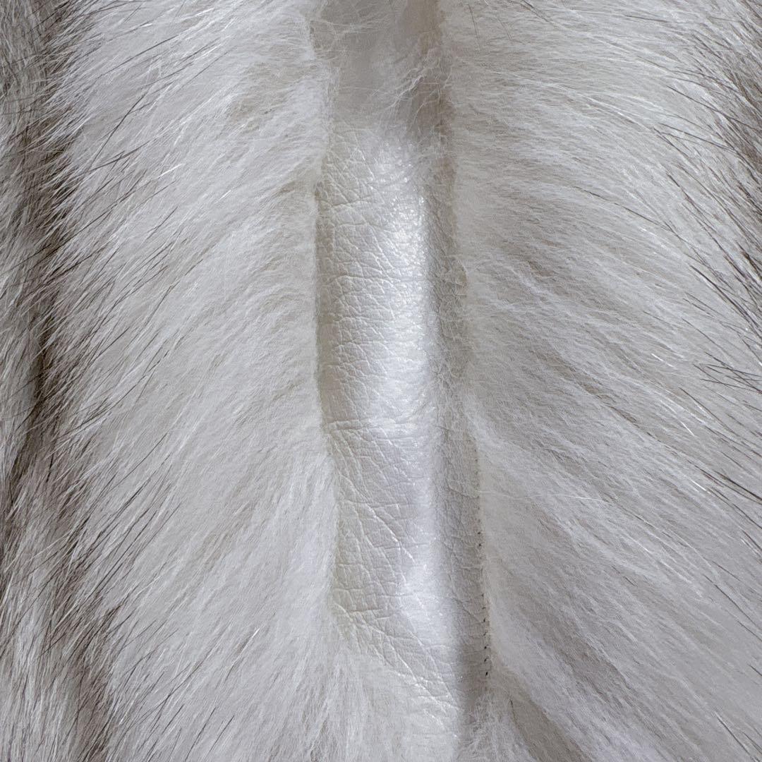 高級 毛皮 コート 狐 SAGA FOX 銀サガ シルバーフォックス ハーフ丈