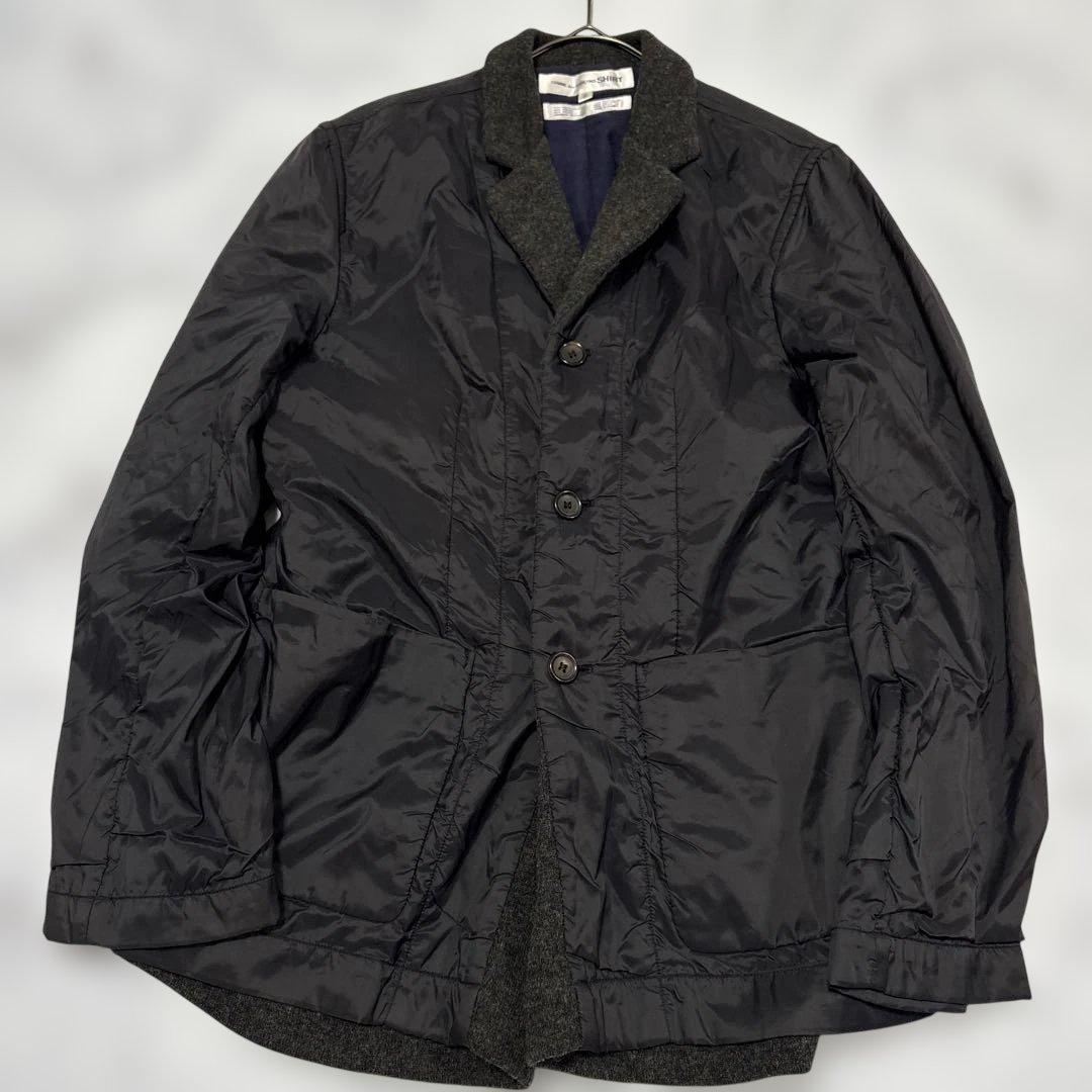 ✨大人気✨コムデギャルソンシャツarchive y2k ドッキングテーラード濃紺