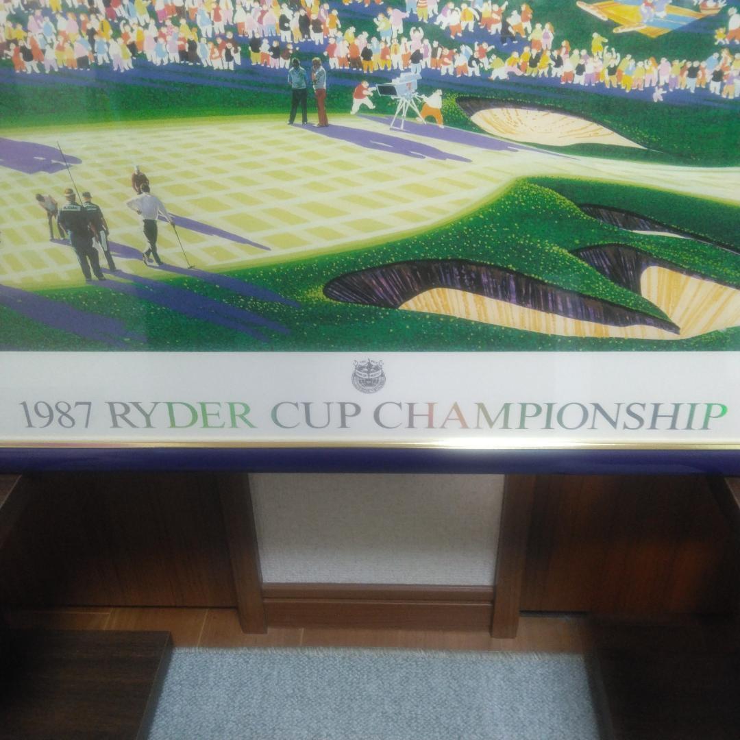 ヒロ・ヤマガタ　ライダーカップチャンピオンシップ　中古　大判額装アートポスター