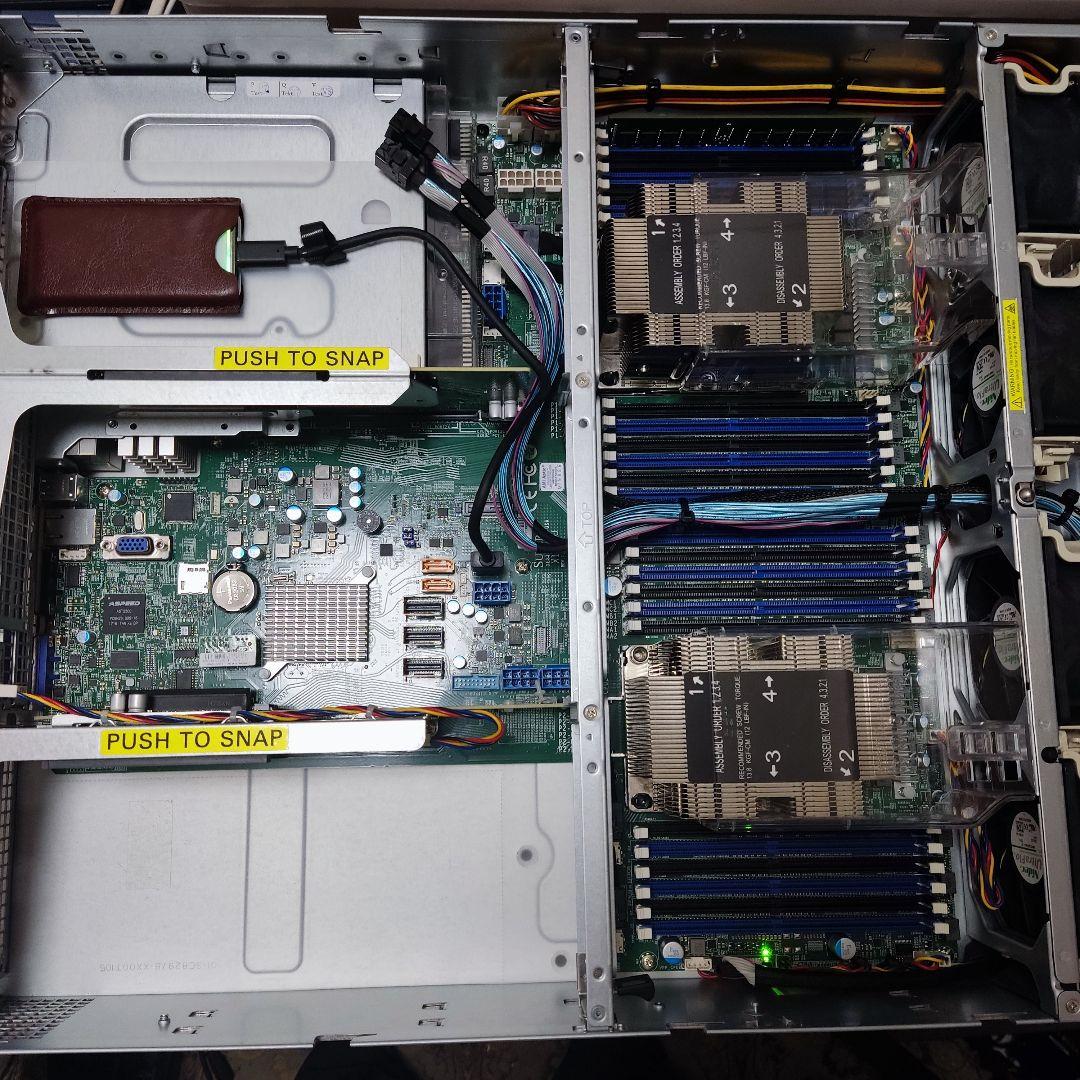 x11dpu 40コア80スレッドi9超/96GB/office/2000W電源