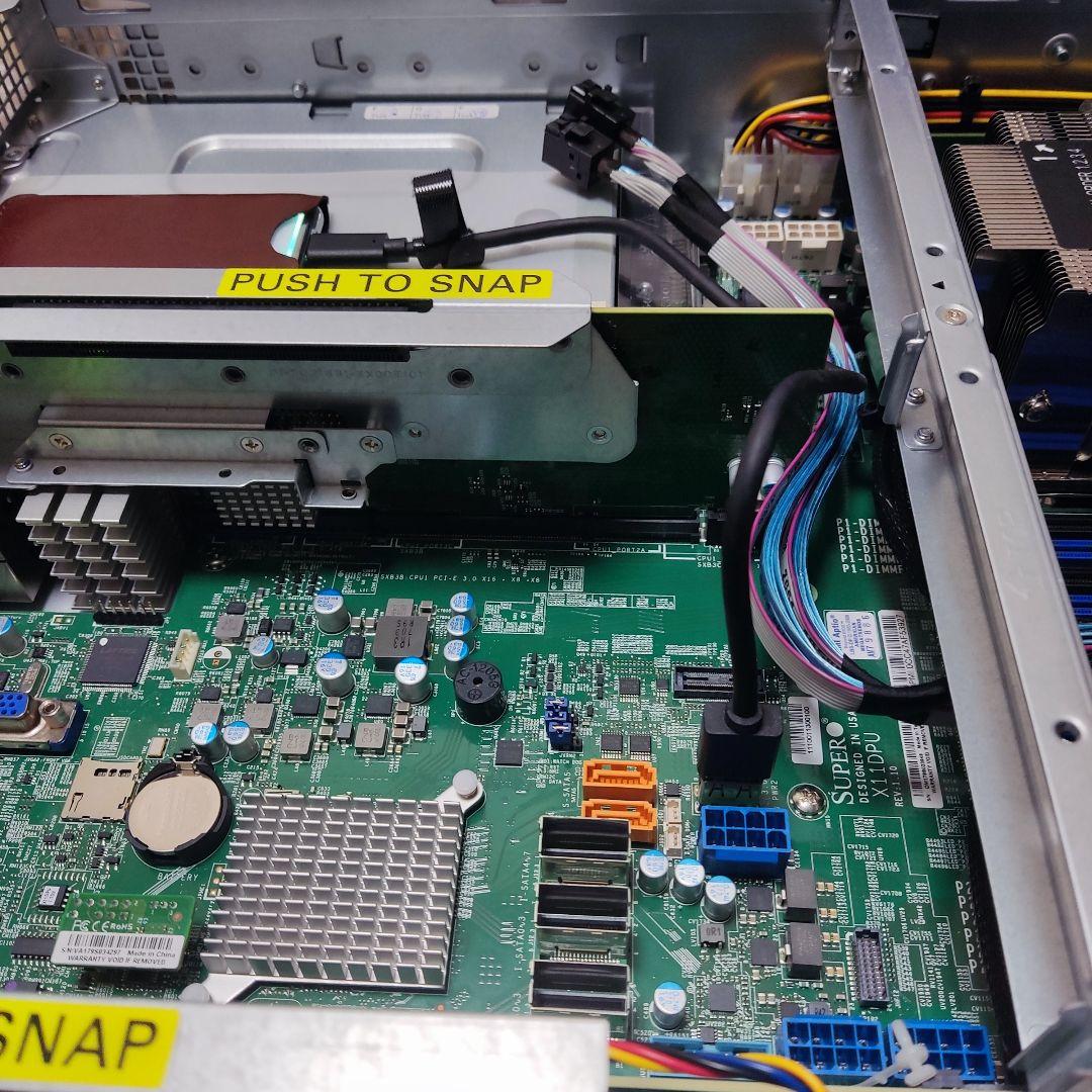 x11dpu 40コア80スレッドi9超/96GB/office/2000W電源