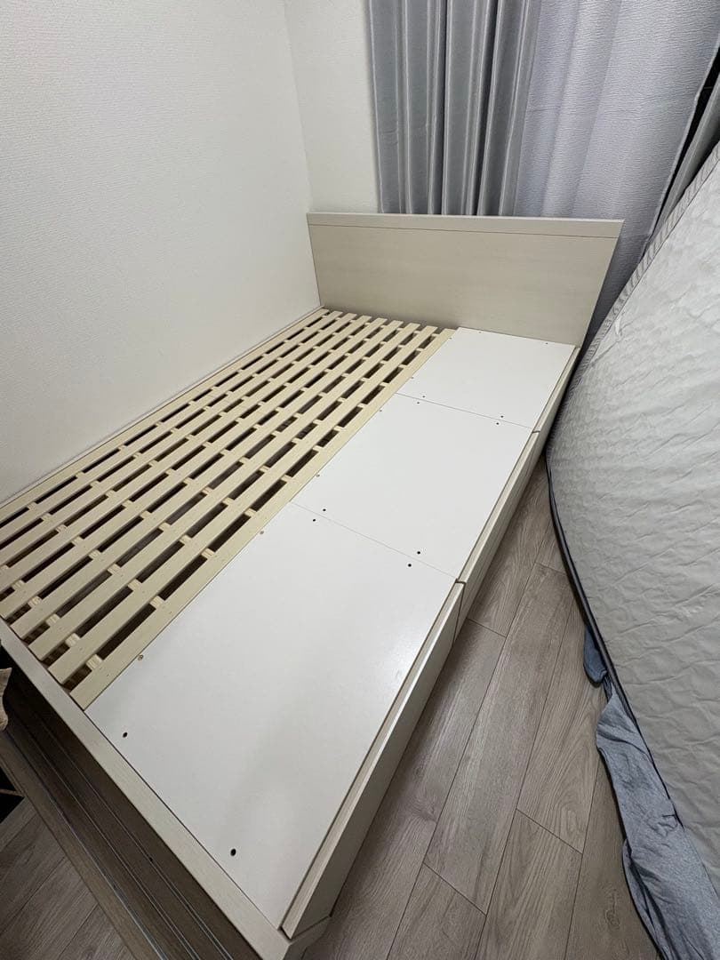み*い様 ニトリ すのこチェストベッドフレーム ダブルベッドプラスニトリマットレ