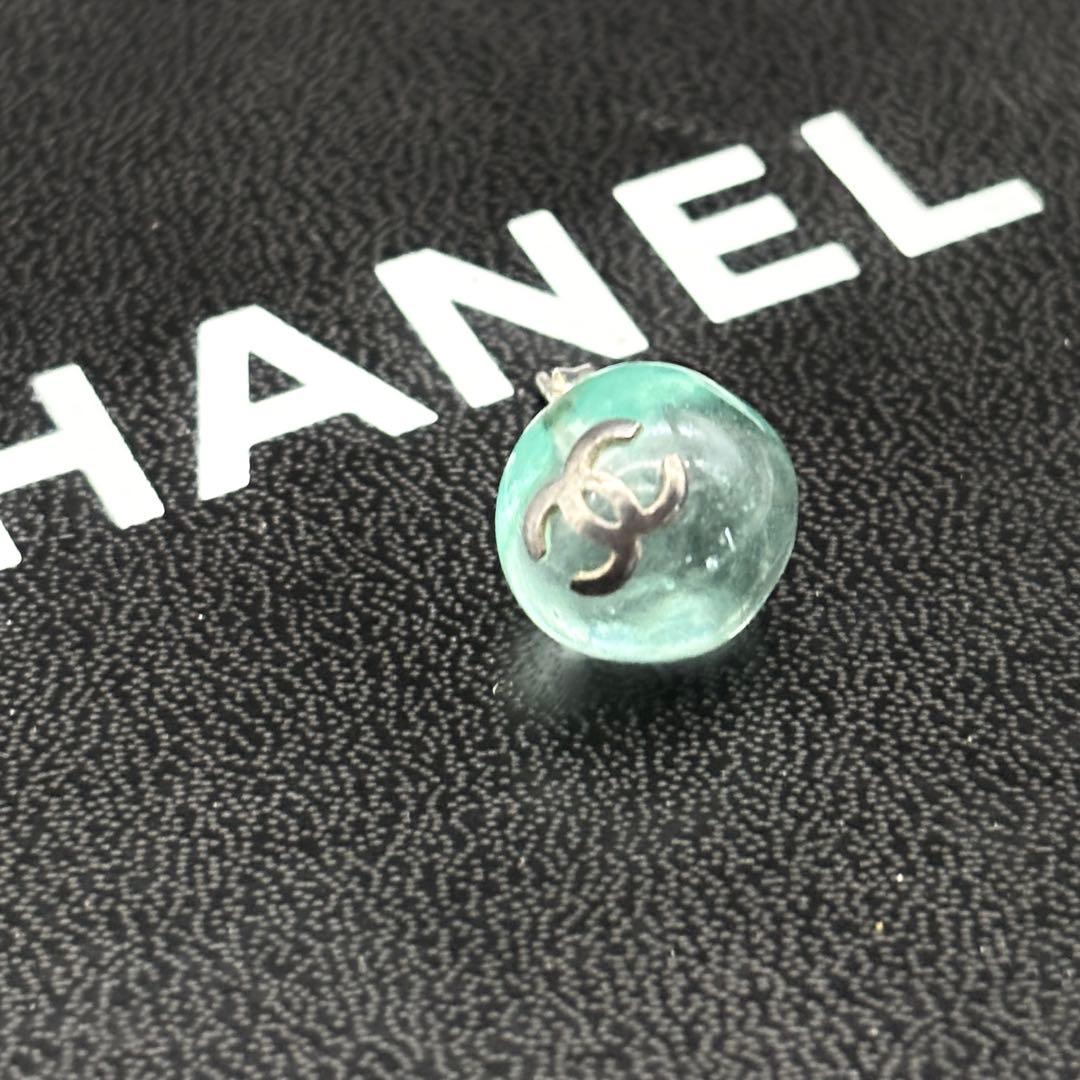 激レア CHANEL ピアス グリポア ココマーク カラーストーン 片耳