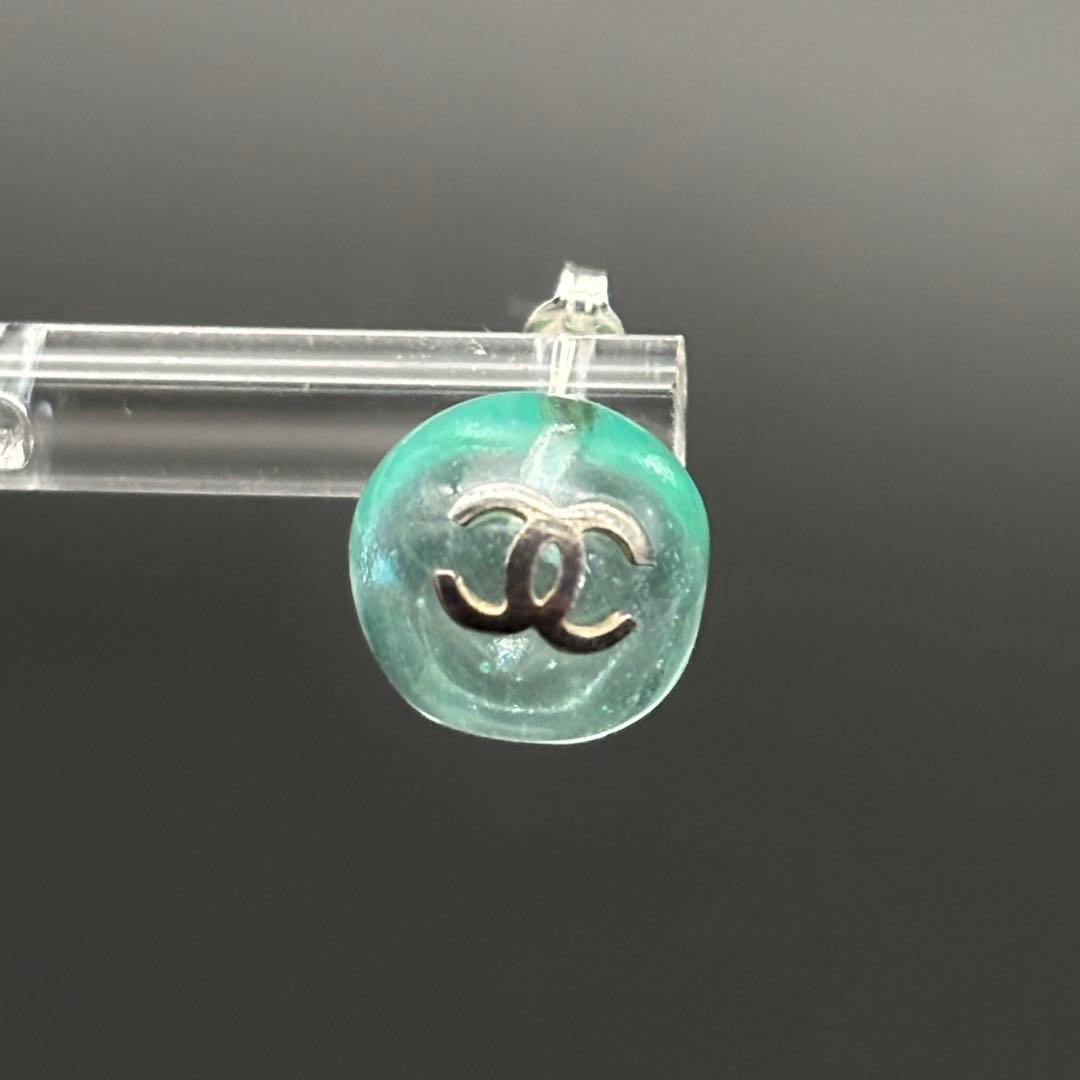 激レア CHANEL ピアス グリポア ココマーク カラーストーン 片耳