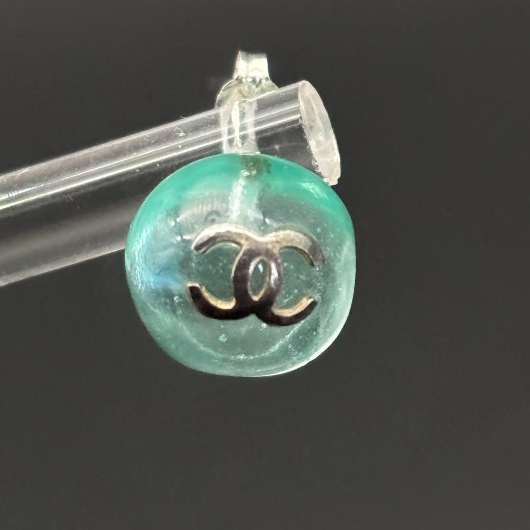 激レア CHANEL ピアス グリポア ココマーク カラーストーン 片耳