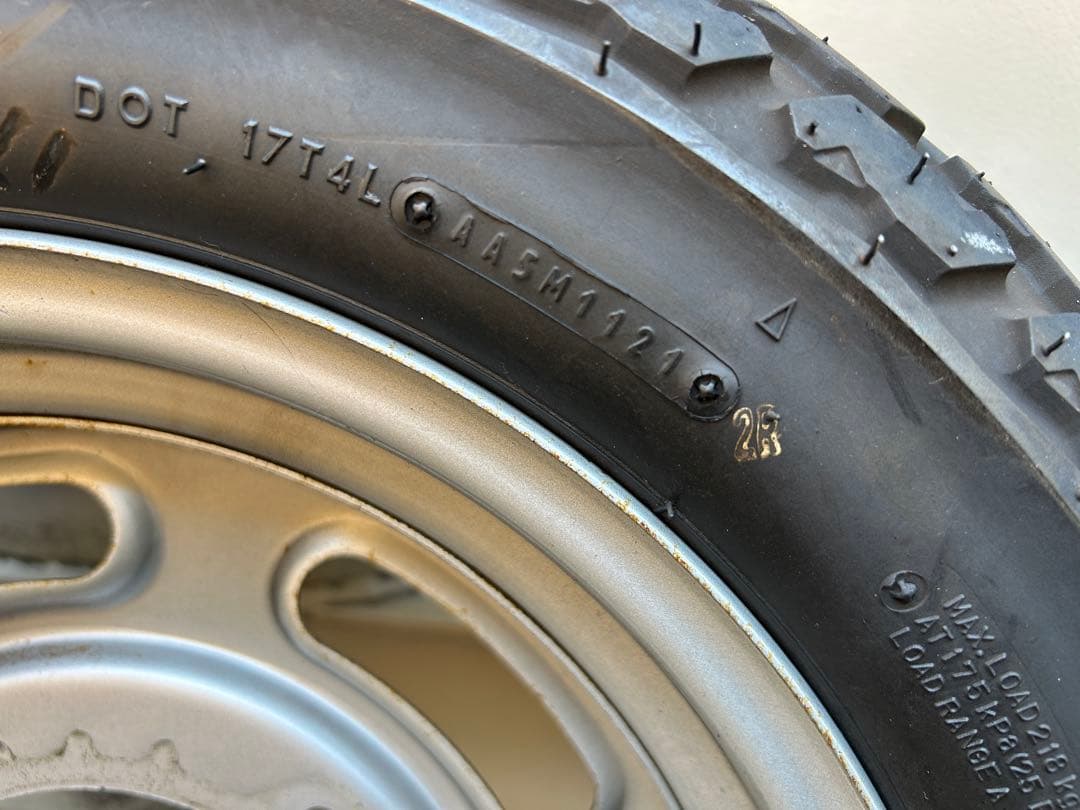 エイプ100前後　純正ホイールセット